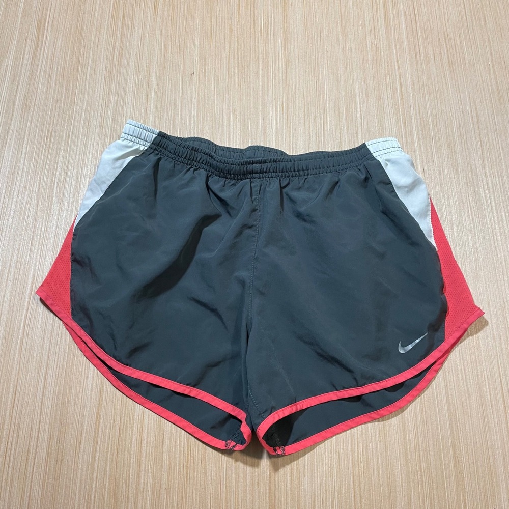 Nike Running Shorts Women Gray Red White Dri-FIT Activewear